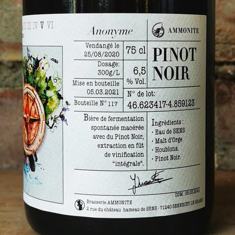 Ammonite Vinifera Pinot Noir 6.5% (750ml)
