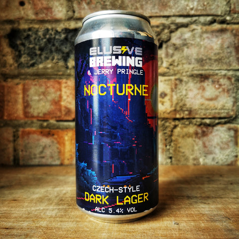 Elusive Nocturne Dark Style Lager 5.4% (440ml)