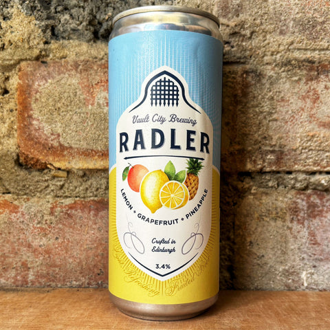 Vault City Radler (Lemon, Grapefruit & Pineapple) 3.4% (330ml)