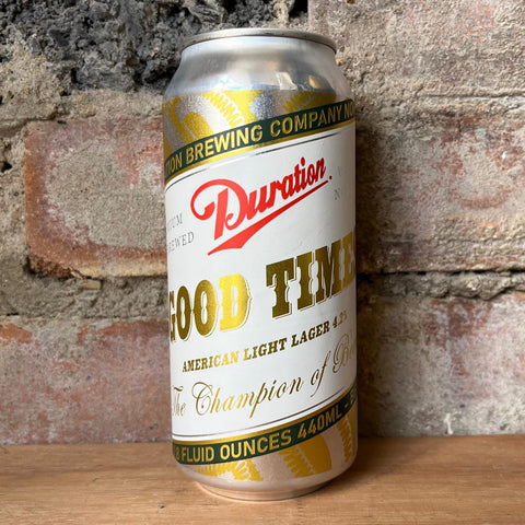 Duration Good Times Light Lager 4.2% (440ml)