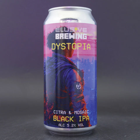 Elusive Dystopia Black IPA 5.2% (440ml)