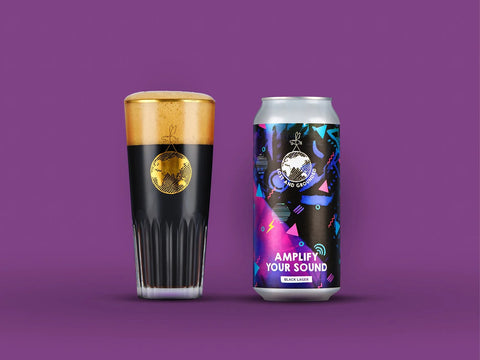 Lost and Grounded Amplify Your Sound Black Lager 5.2% (440ml)