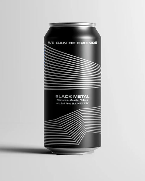 We Can Be Friends Black Metal 0.5% AF IPA (440ml)