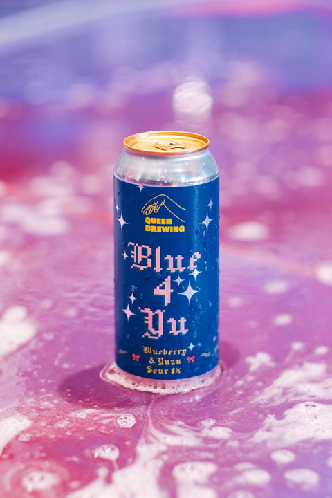 Queer Brewing Blue 4 Yu Blueberry and Yuzu Sour 6% (440ml)