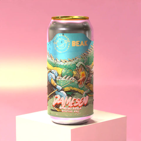 LHG X Beak Damesen Raspberry Ripple Pastry Sour 6% (440ml)