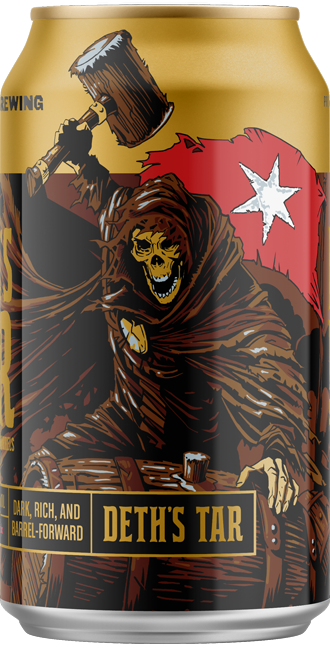Revolution Deth's Tar Imperial Oatmeal BA Stout 14% (355ml)