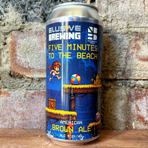 Elusive Five Minutes to the Beach American Brown Ale 5.2% (440ml)
