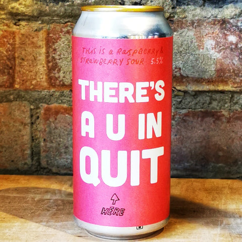 Pretty Decent Theres a U in Quit Raspberry Strawberry Sour 5.5% (440ml)
