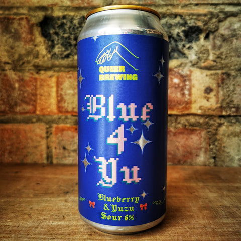 Queer Brewing Blue 4 Yu Blueberry and Yuzu Sour 6% (440ml)