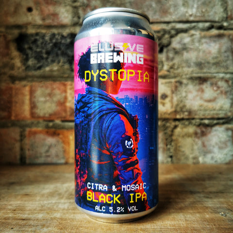 Elusive Dystopia Black IPA 5.2% (440ml)