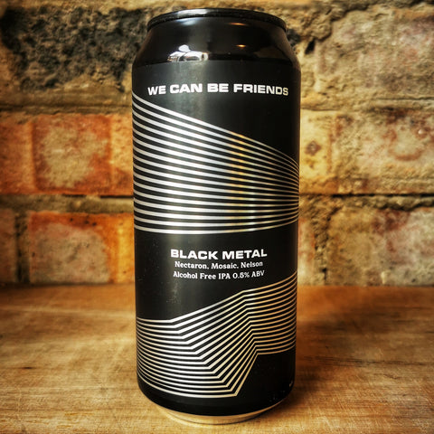 We Can Be Friends Black Metal 0.5% AF IPA (440ml)