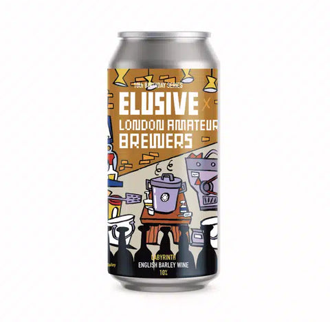 Elusive x London Amateur Brewers Labyrinth Barleywine 10% (440ml)