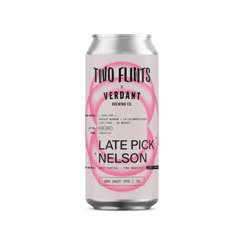 Two Flints x Verdant Late Pick Nelson Hazy IPA 7% (440ml)