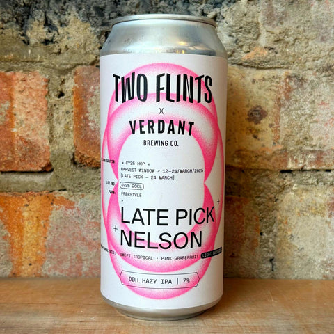 Two Flints x Verdant Late Pick Nelson Hazy IPA 7% (440ml)