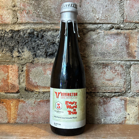 Rivington x 3 Sons Every Word Is True BA Stout 10.5% (375ml)