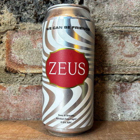 We Can Be Friends Zeus Lager AF 0.5% (440ml)