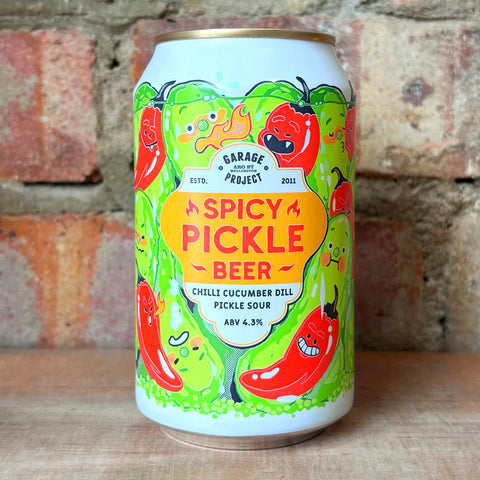 Garage Project Spicy Pickle Beer Chilli Cucumber Dill Pickle Sour 4.3% (330ml)