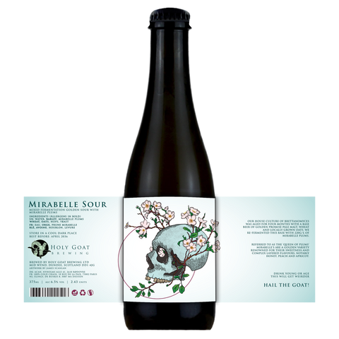 Holy Goat Mirabelle Sour Mixed Fermentation Golden Sour with Mirabelle Plums 6.5% (375ml)