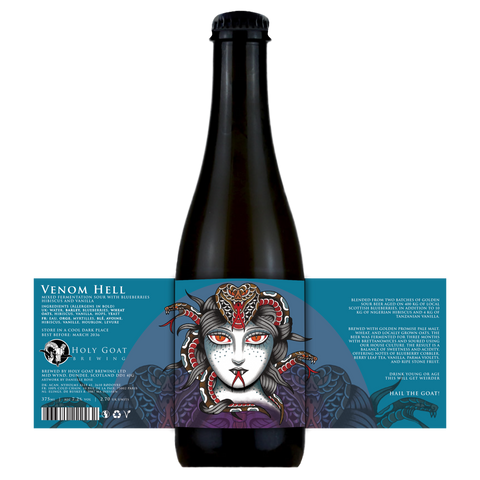 Holy Goat Venom Hell MF Sour With Blueberries, Hibiscus and Vanilla 7.2% (375ml)