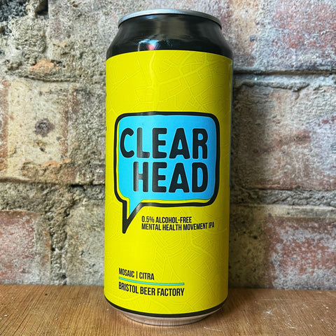 Bristol Beer Factory Clear Head GF Pale 0.5% (440ml)