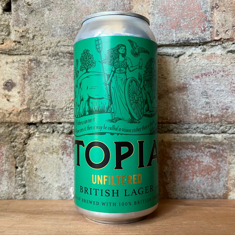 Utopian Unfiltered British Lager 4.7% (440ml)